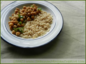 Easy Curry Chickpeas and Rice
